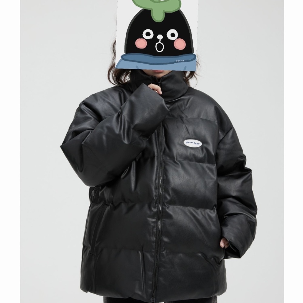 Winter warm PU leather waterproof cotton clothes